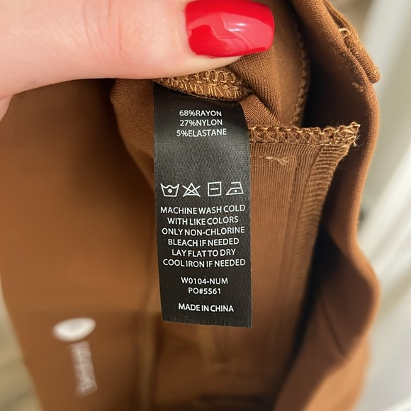 Betabrand Classic Dress Pant Yoga Pant Bootcut Color Nutmeg Size Medium Comfy - Picture 5 of 5